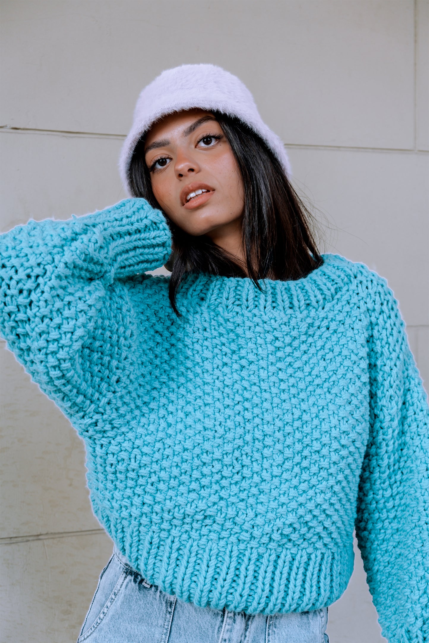 Minty Chunky Sweater